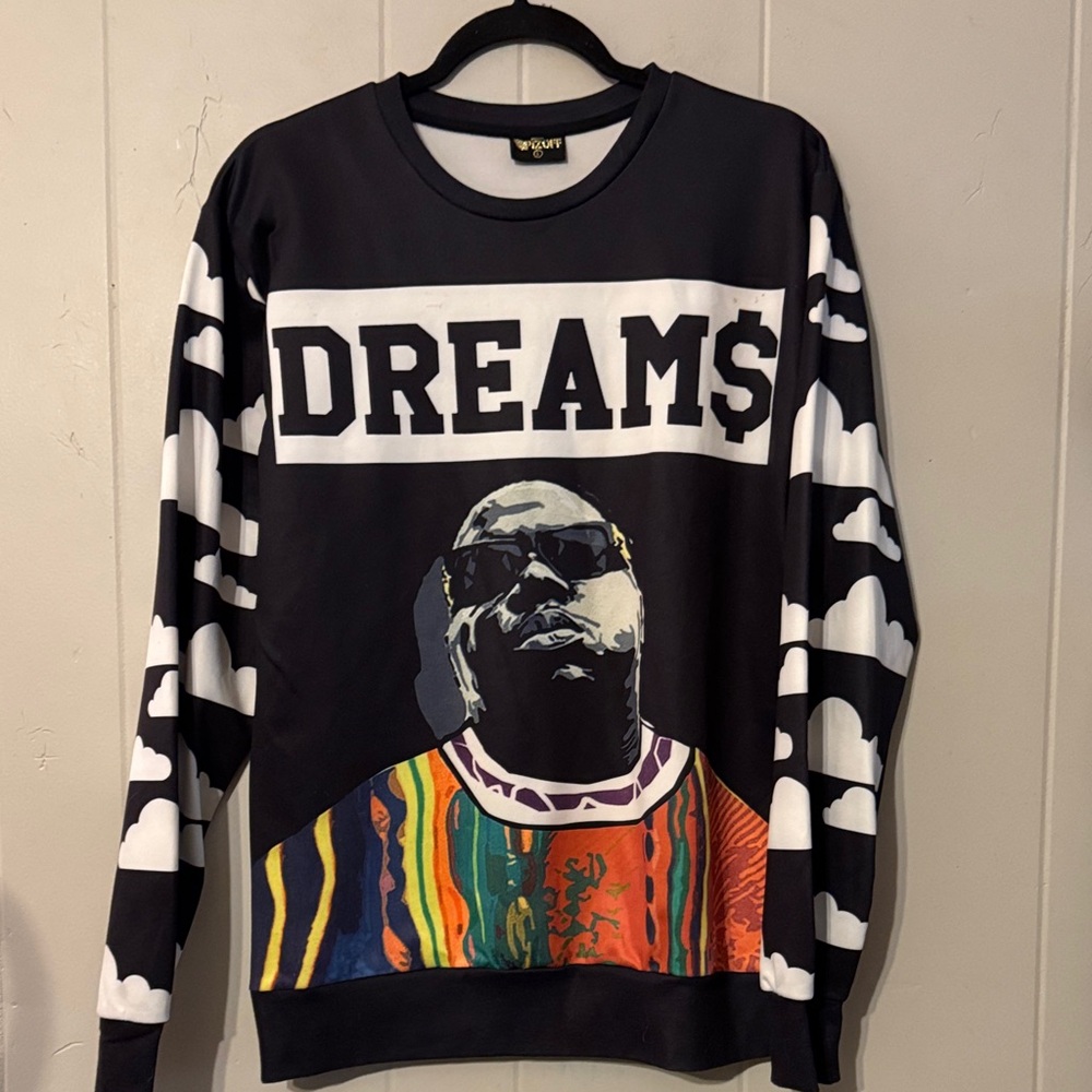 Dreams Graphic Black Sweater